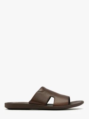 Brązowe klapki męskie Ryłko