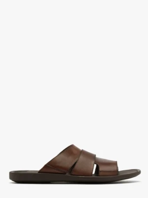 Brązowe klapki męskie Ryłko