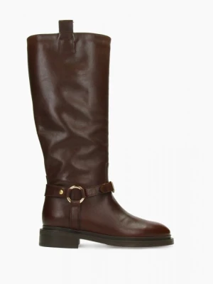 Brązowe kozaki damskie 7mil