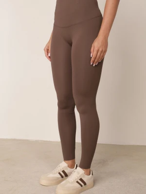Brązowe Legginsy z Modelującym Pasem w Talii Bescond Yu & Me