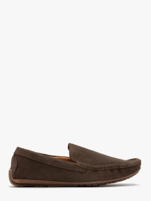 Brązowe mokasyny męskie Ryłko