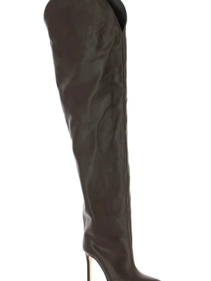 Czekoladowe muszkieterki skorzane CARINII B10538-T82-000-000-000