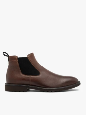 Brązowe ocieplane sztyblety Ryłko