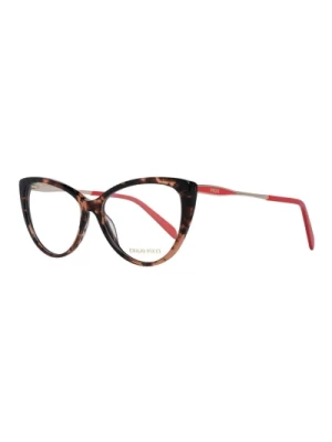 Brązowe Okulary Optyczne Cat Eye Emilio Pucci