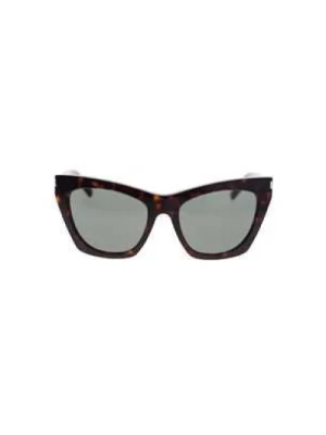 Brązowe Okulary Optyczne Damskie Saint Laurent