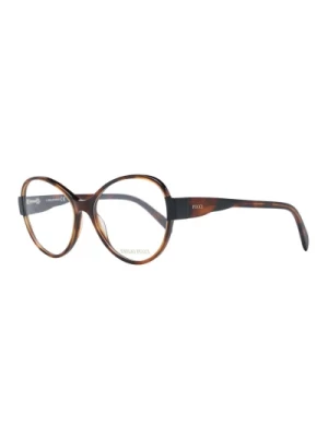Brązowe Okulary Optyczne Motylkowe Emilio Pucci