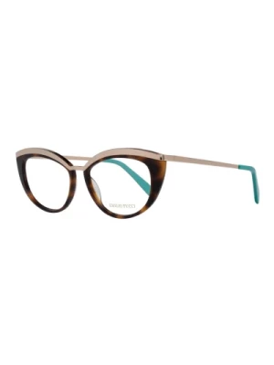 Brązowe Okulary Optyczne w Kształcie Kocich Oczu dla Kobiet Emilio Pucci