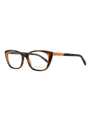 Brązowe Okulary Optyczne w Kształcie Prostokąta dla Kobiet Emilio Pucci