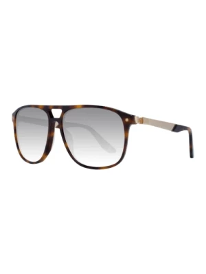Brązowe Okulary Przeciwsłoneczne Kwadratowe dla Mężczyzn BMW