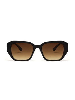 Brązowe okulary przeciwsłoneczne w stylu retro Top Secret