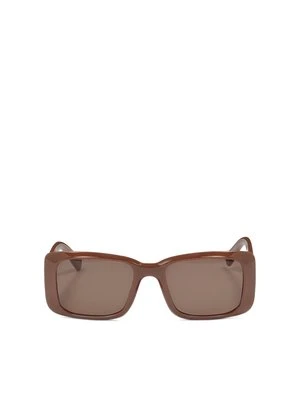 Brązowe podłużne okulary przeciwsłoneczne Kazar