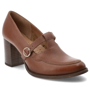 Brązowe Półbuty Armodo Eleganckie Obuwie Damskie