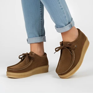 Brązowe Półbuty Hee Wsuwane Obuwie Damskie