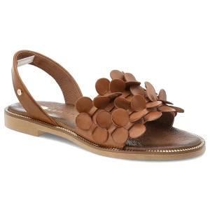 Brązowe Sandały Armodo Wygodne Obuwie Damskie