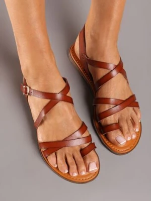 Brązowe Sandały Dalime