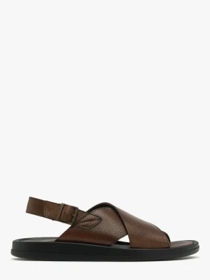 Brązowe sandały męskie Ryłko