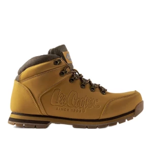 Brązowe skórzane buty Lee Cooper LCJ-20-01-012