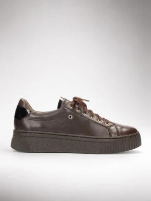 Brązowe sneakersy damskie 7mil