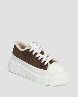Brązowe Sneakersy Damskie Inuikii Matilda Curly