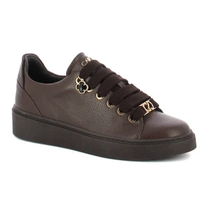 Brązowe sneakersy skórzane CARINII B10469-T93-000-000-G81