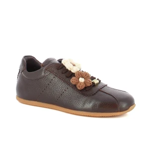 Brązowe sneakersy skórzane CARINII B10498-T93-000-000-000
