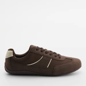 Brązowe sneakersy z imitacji zamszu House