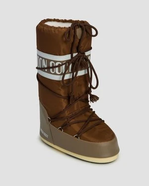 Brązowe śniegowce Moon Boot Icon Nylon