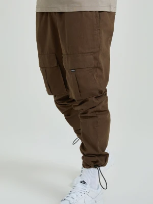 Brązowe spodnie cargo męskie ripstop SikSilk