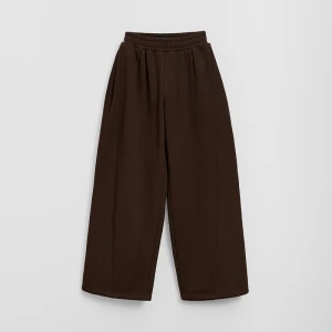 Brązowe spodnie dresowe baggy z grubej dzianiny House