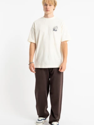 Brązowe spodnie dresowe bez ściągacza na dole Reporter