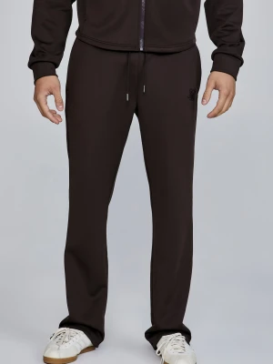 Brązowe spodnie męskie track pants SikSilk