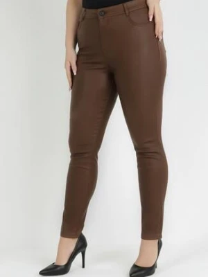 Brązowe Spodnie Skinny Gasi daysie