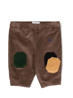 Brązowe spodnie z kordurowego bloku kolorów Bobo Choses