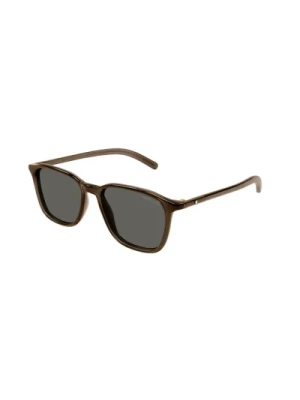 Brązowe Szare Okulary Przeciwsłoneczne Mb0325S 003 Montblanc