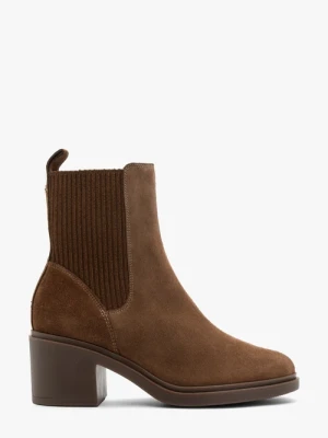 Brązowe sztyblety ze ściągaczem Ryłko