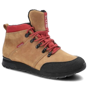 Brązowe Trzewiki Damskie Nagaba Ocieplane Buty