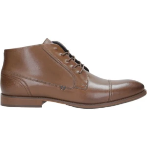 Brązowe trzewiki męskie z ozdobnymi tloczeniami 8208-52 Wojas