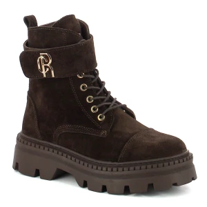 Brązowe workery zamszowe CARINII B10494-B67-000-000-000