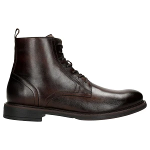 Brązowe skórzane trzewiki męskie z ociepleniem 24052-52 Wojas