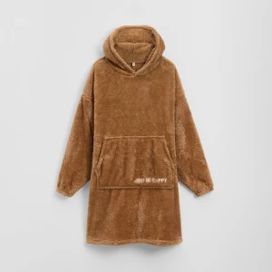 Brązowy bluzokoc z kapturem z uszkami kapibary House