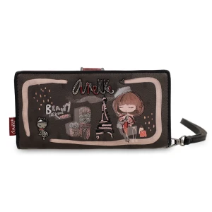 Brązowy Duży Damski Portfel Anekke Mademoiselle