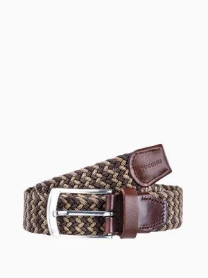 Brązowy elastyczny pasek męski rozmiar m Puccini