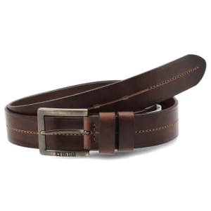 Brązowy Elegancki Pasek Męski Big Star