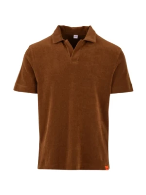 Brązowy Koszulka Polo dla Mężczyzn Aspesi