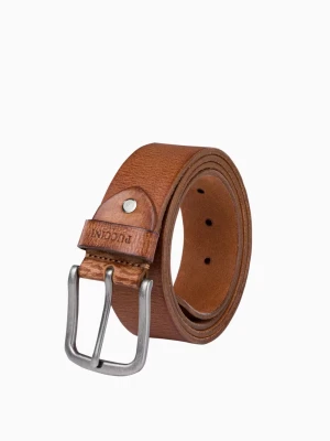 Brązowy pasek męski skórzany Puccini