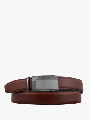 Brązowy pasek męski skórzany Ryłko