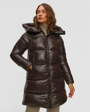 Brązowy Płaszcz Damski Save The Duck Isabel