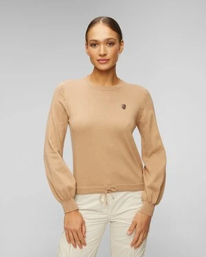Brązowy sweter damski Aeronautica Militare