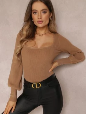 Brązowy Sweter Oranrad by swan