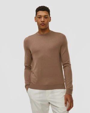 Brązowy Sweter Wełniany Męski Bogner Ole